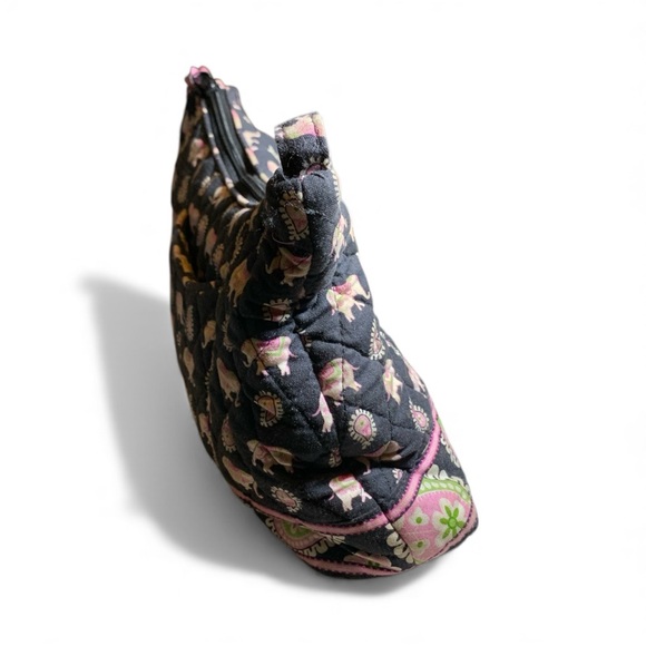 Vera Bradley Black and Pink Elephant Hobo Bag - Picture 3 of 8